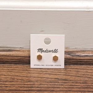 Madewell hexagon earring studs